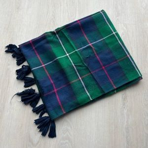 Abercrombie & Fitch	Blue/Green Tartan Print Scarf